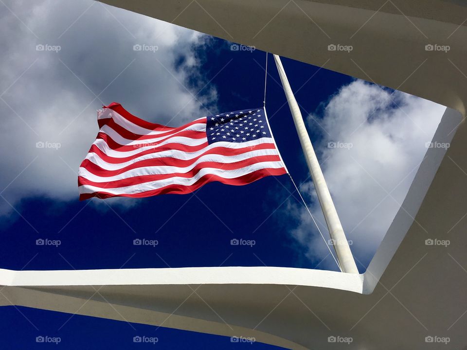 Aloha. USS Arizona Memorial Flag