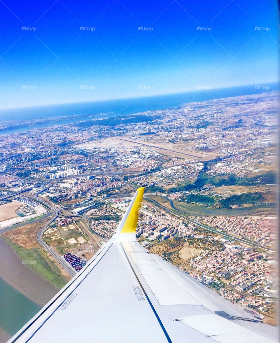 Aerial view of the city 