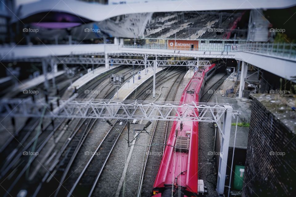 Railway. Railway station