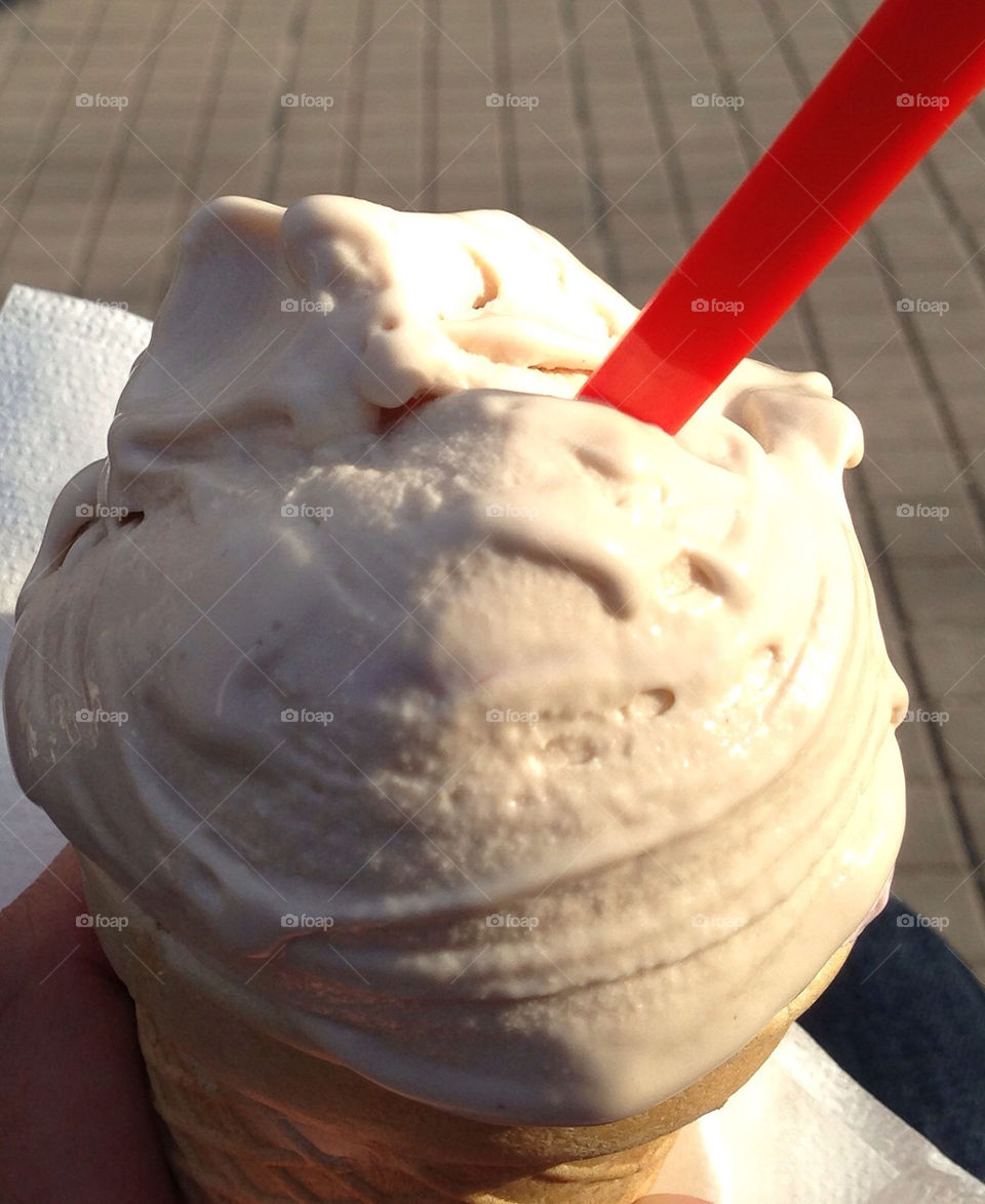 Nora ice cream - hazelnut vanilla