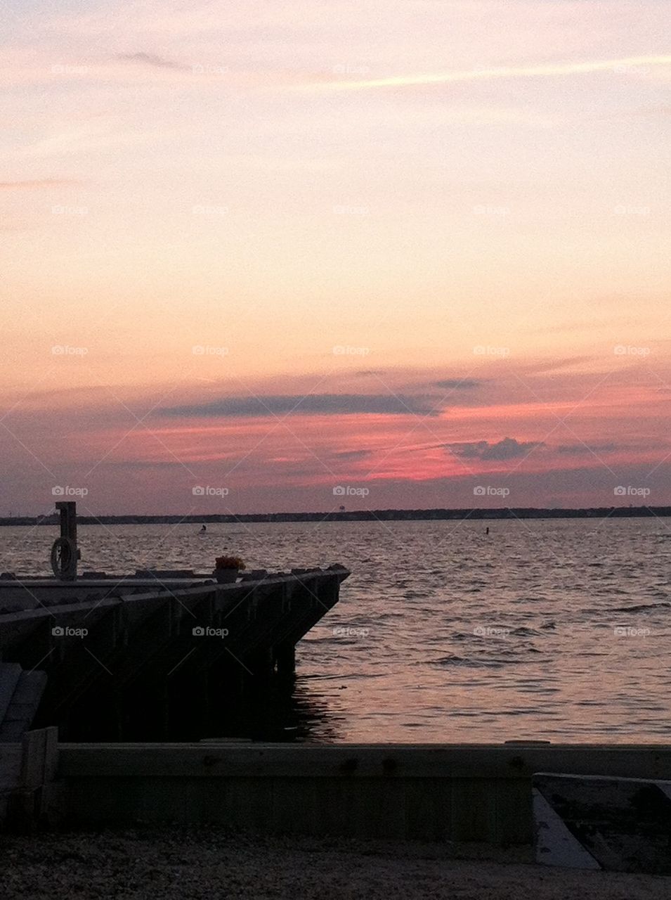 Jersey shore sunset