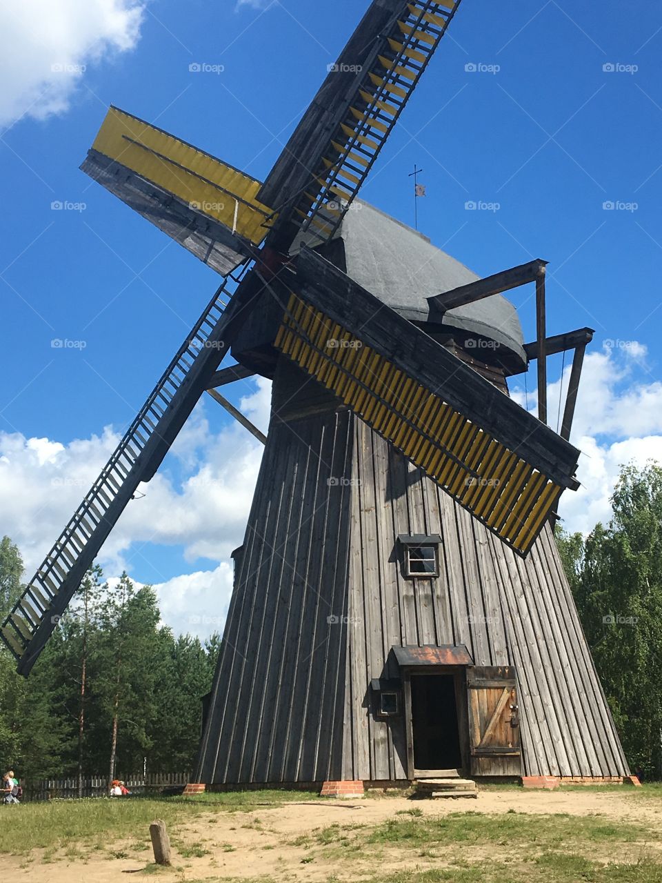 windmill on the meadow 