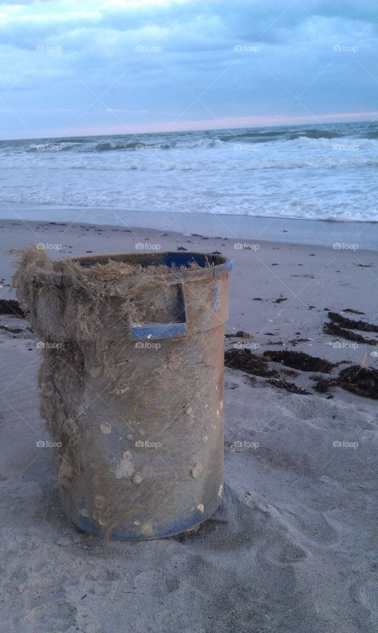 Fuzzy garbage can..no longer at sea