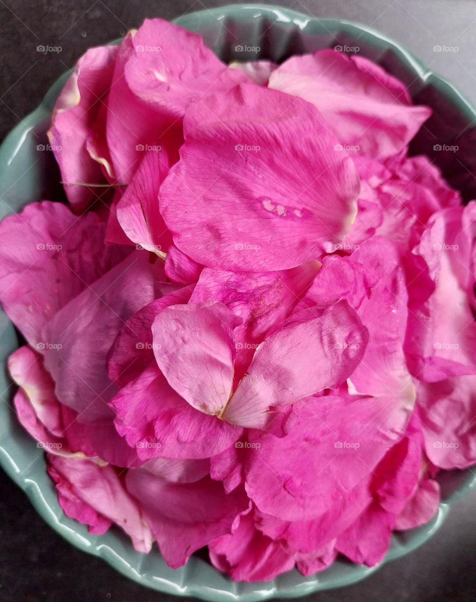 preparation of wild rose petals for juice