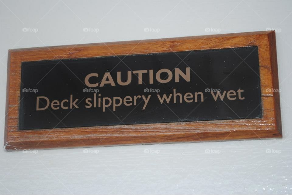 Caution sign