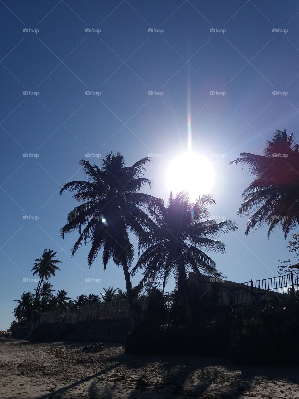 Pôr do sol em Maceió.