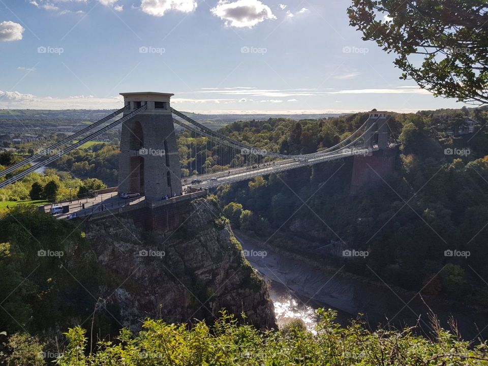 The Clifton Suspension Bridge which opened 1864 it is situated in bristol uk.