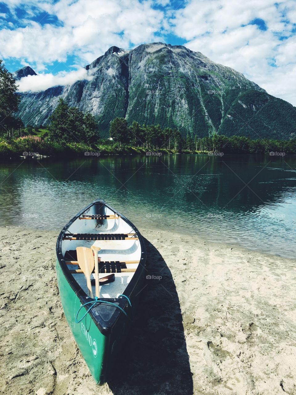 Swimming on the boat, enjoying pure nature 