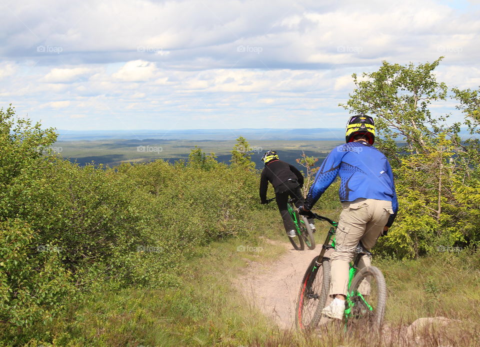 Biking in nature