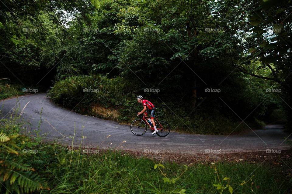 Evening Time Bicycle Riding