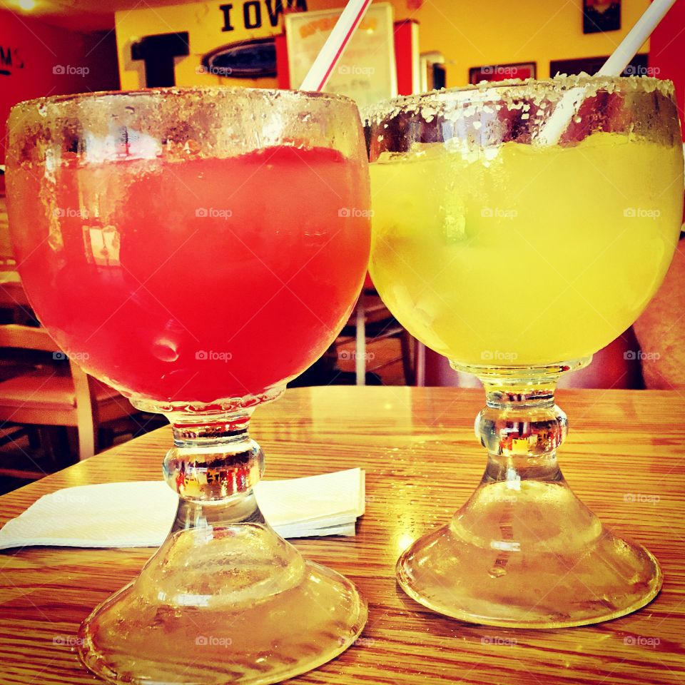 All is right with the world with these gorgeous margaritas. 