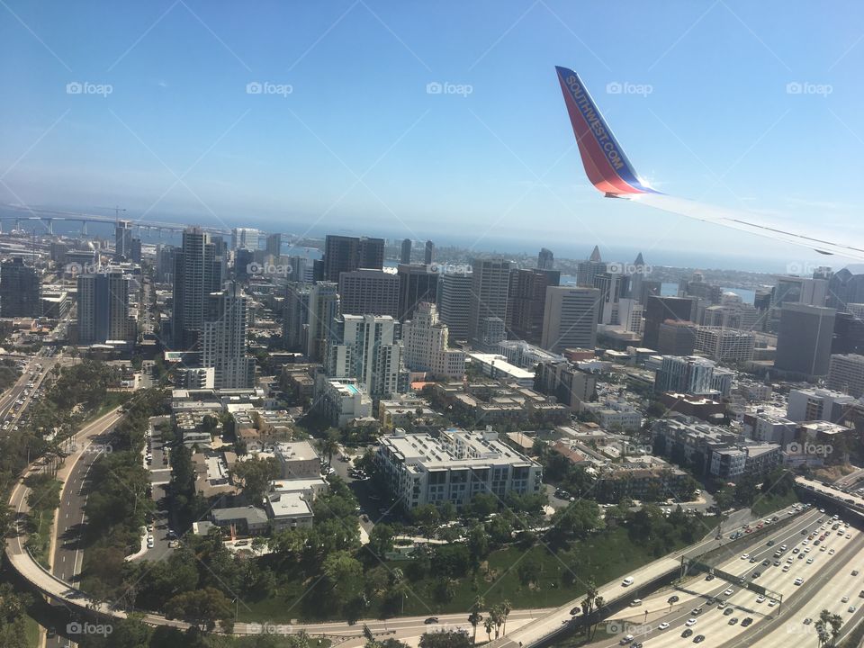 Flying Over San Diego