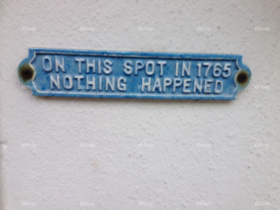 Nothing happened