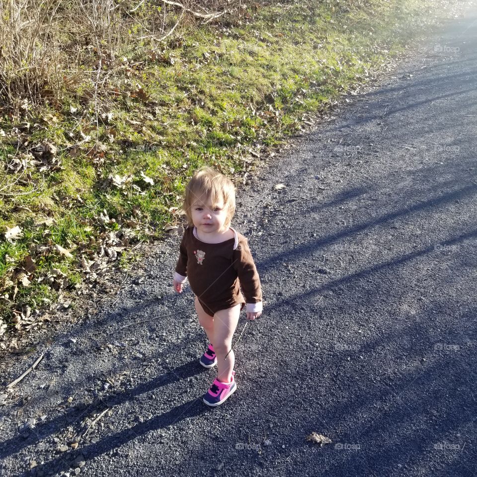 baby on walk