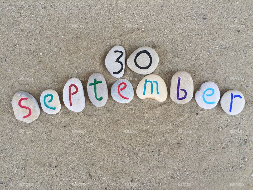 30th September on stones 