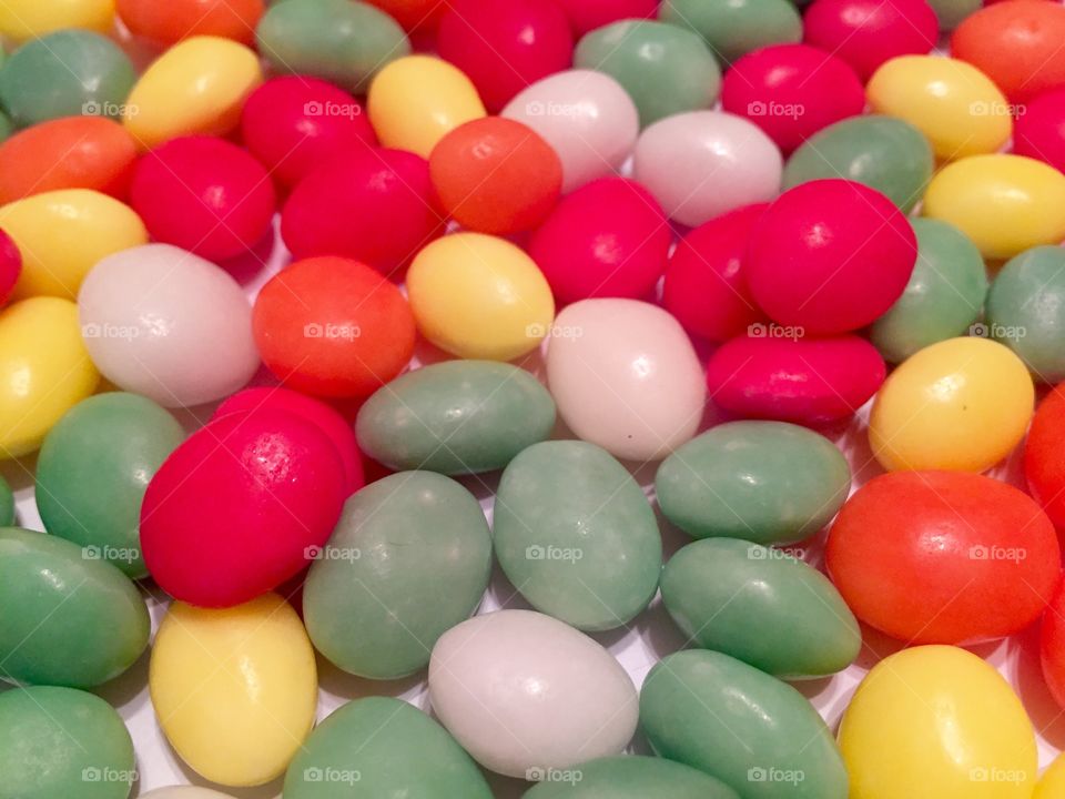 Colourful jelly beans