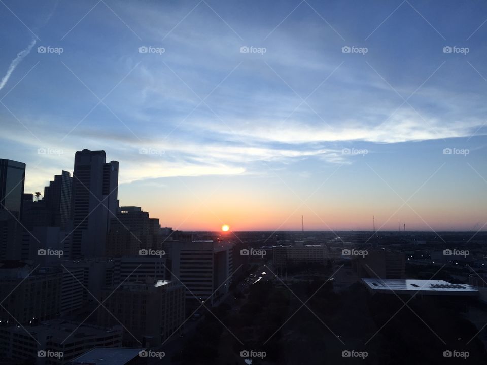 Dallas Skyline at Sunrise