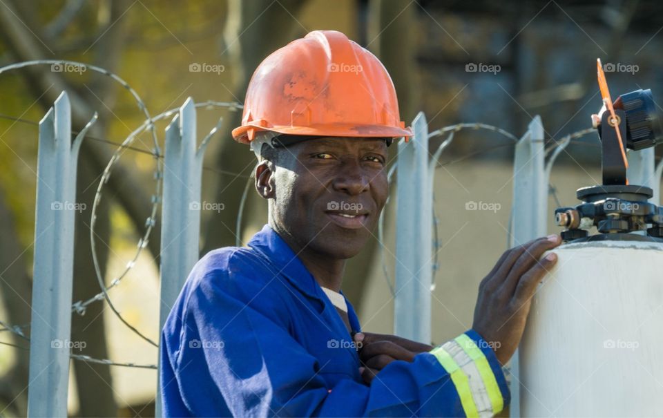 Worker in South Africa