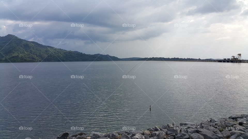 panoramic view of the dam