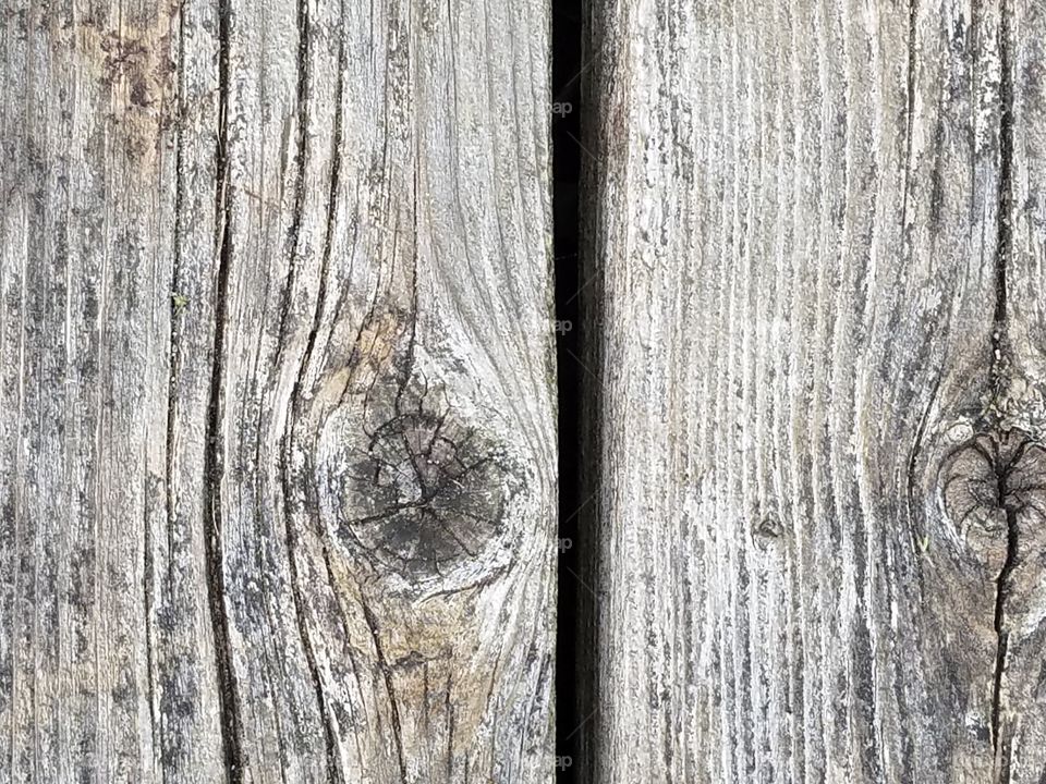 aged wood with knots