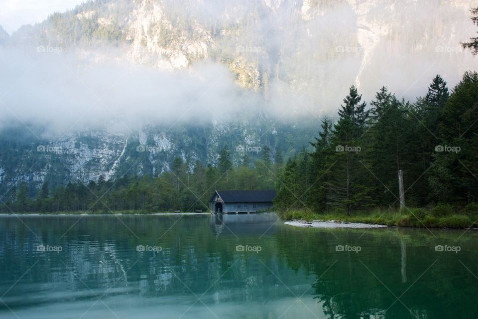 Fog on Konigssee