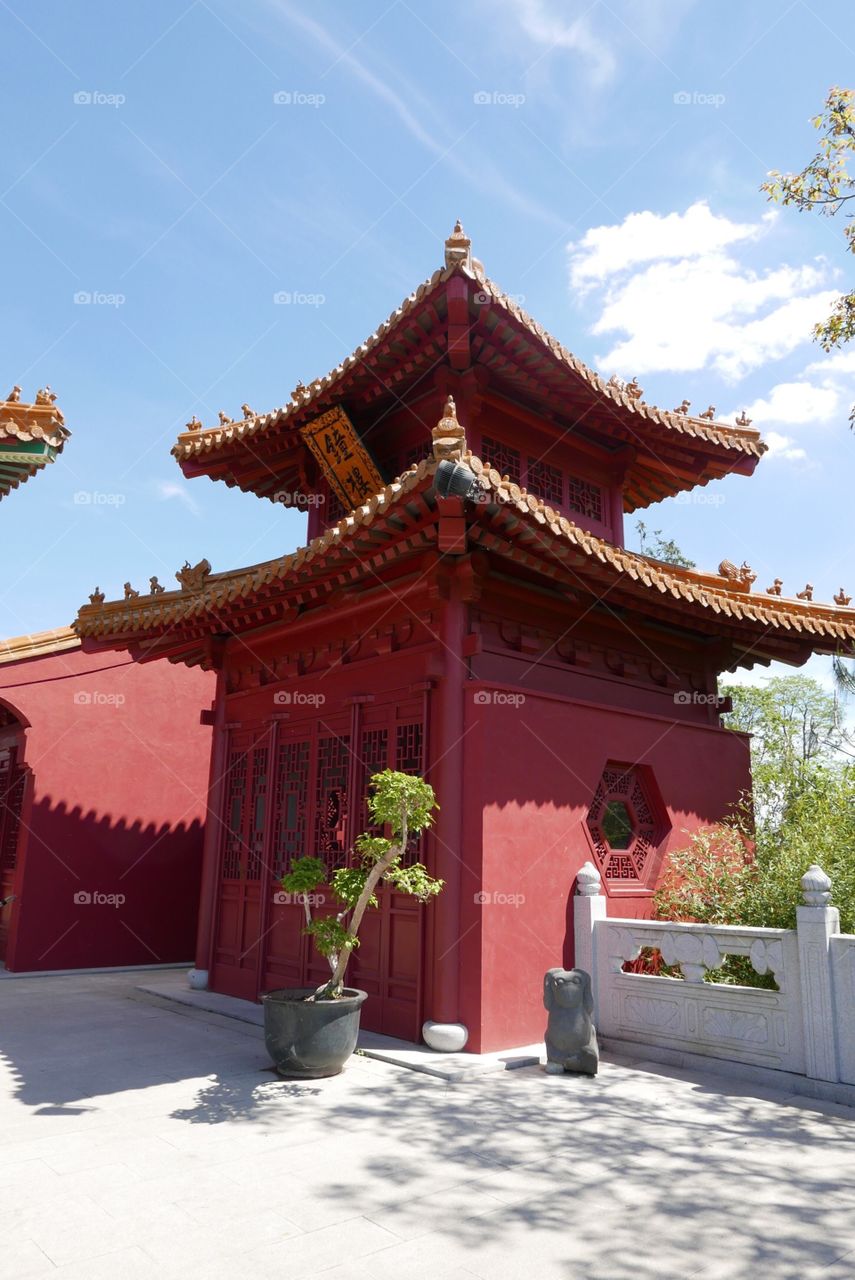 Temple in Pairi Daiza, Belgium.