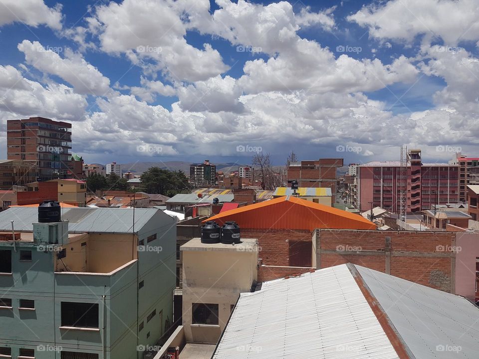 City view of Oruro, Bolivia