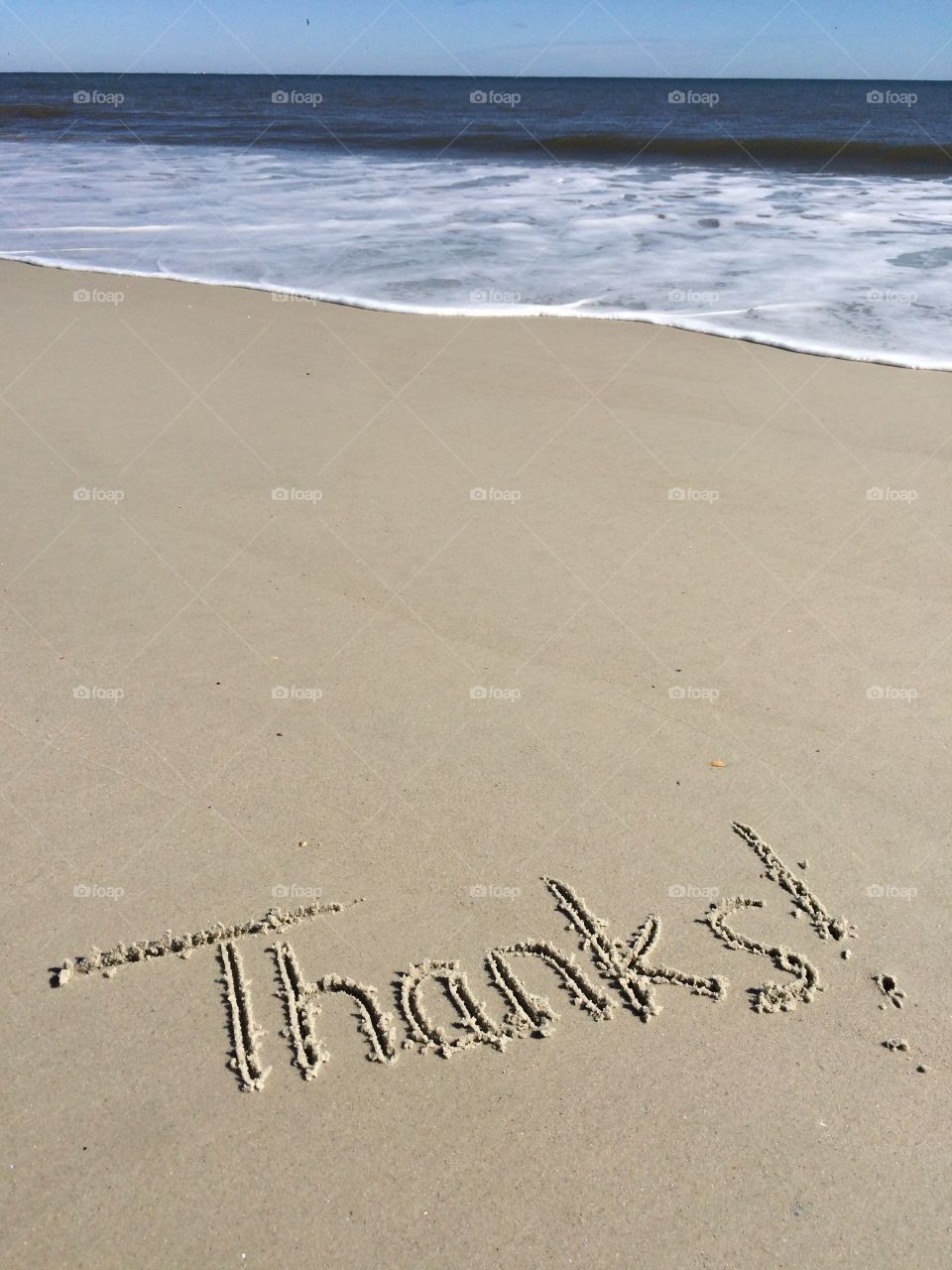 Thank you. Gratitude on the beach