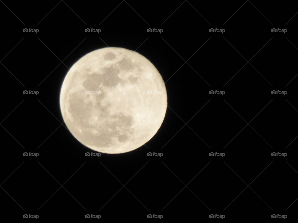 The full moon. Taken with a Panasonic LUMIX handheld camera. 