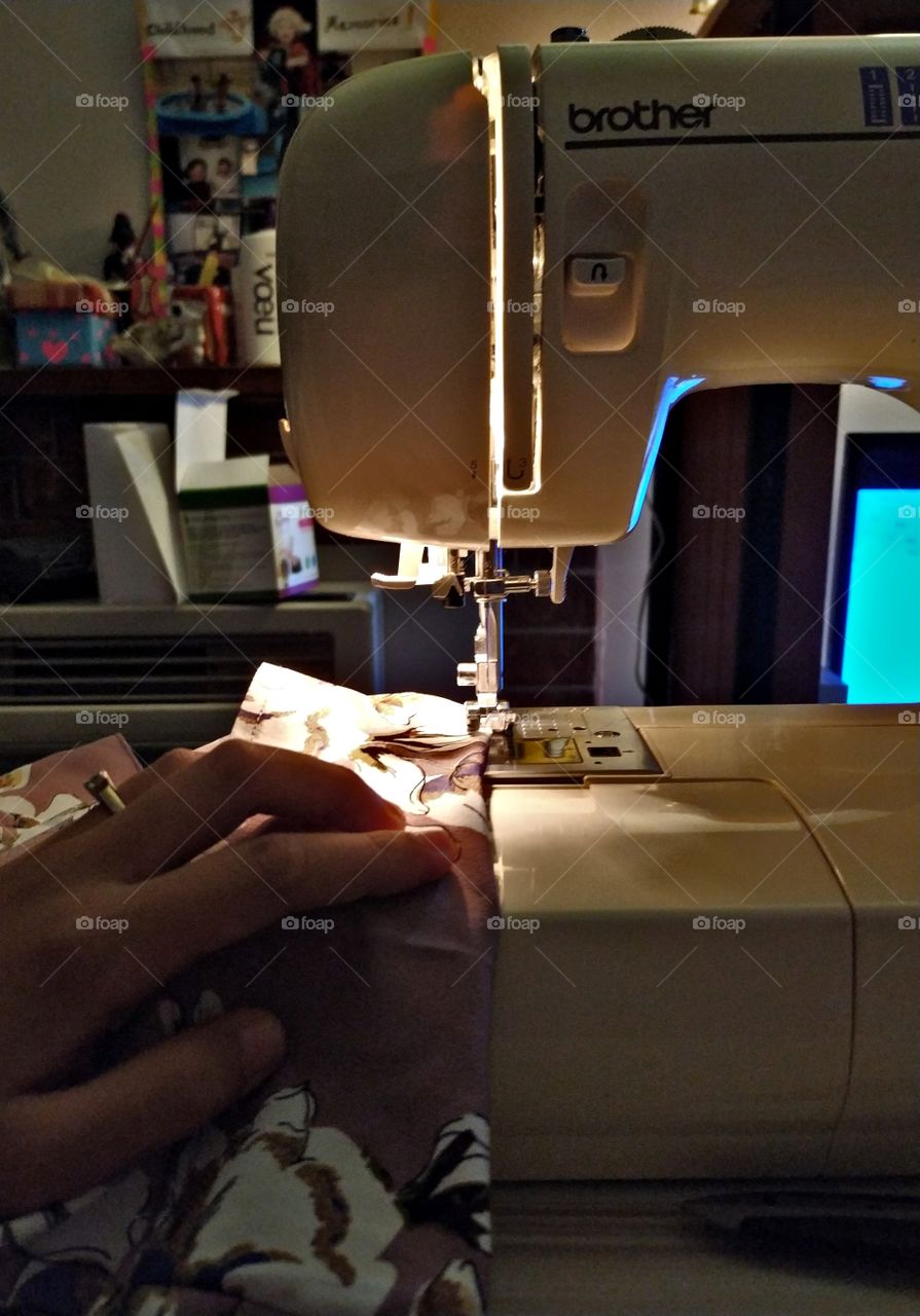 From doing nothing to sewing garments at home. 😊