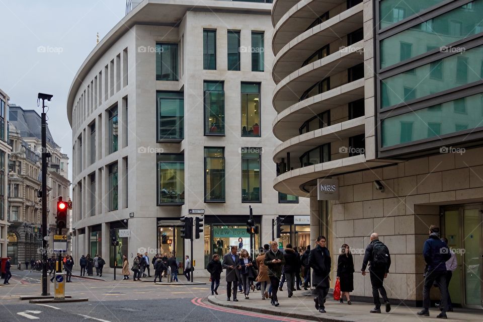 People at the street in London, UK