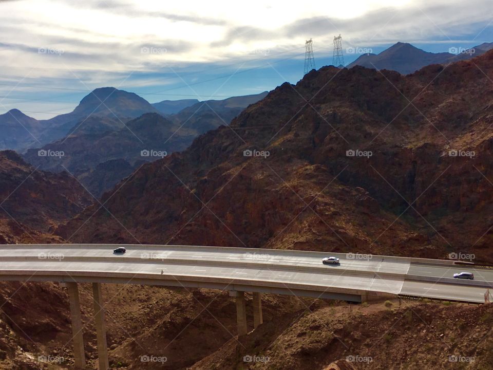 Highway in the desert