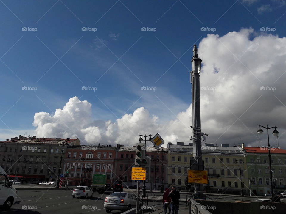 nature wild clouds sky blue white weather storm heaven view