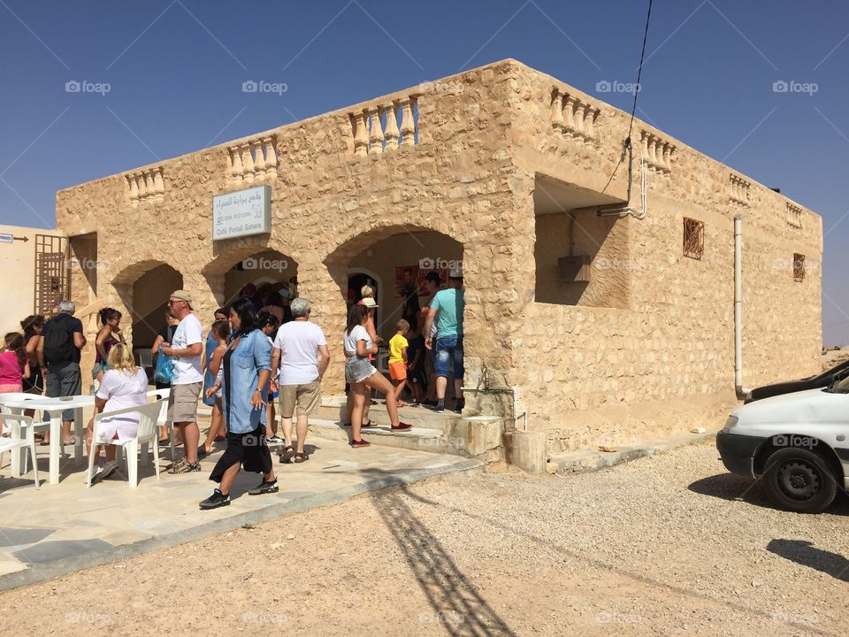 Photo vu sur le Café Portail Sahara, en Tunisie 