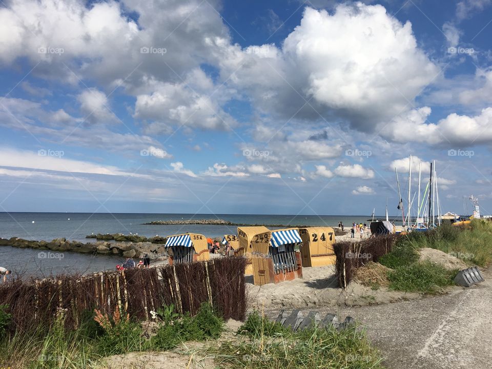 Beach baskets in Germany