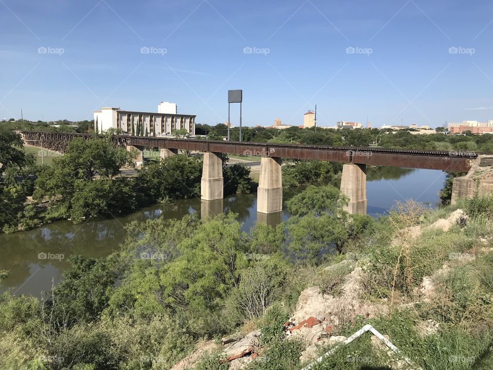 San Angelo, TX and the Concho River.