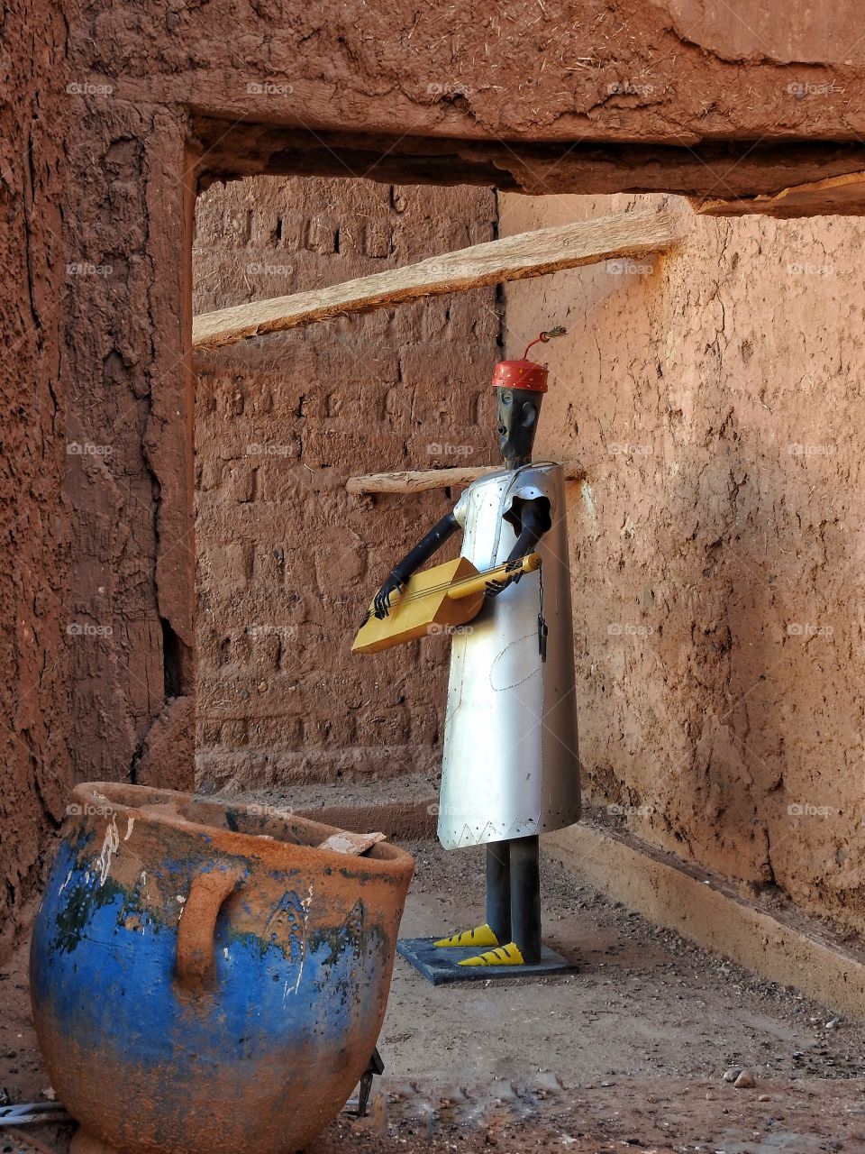 Tin man in Morocco