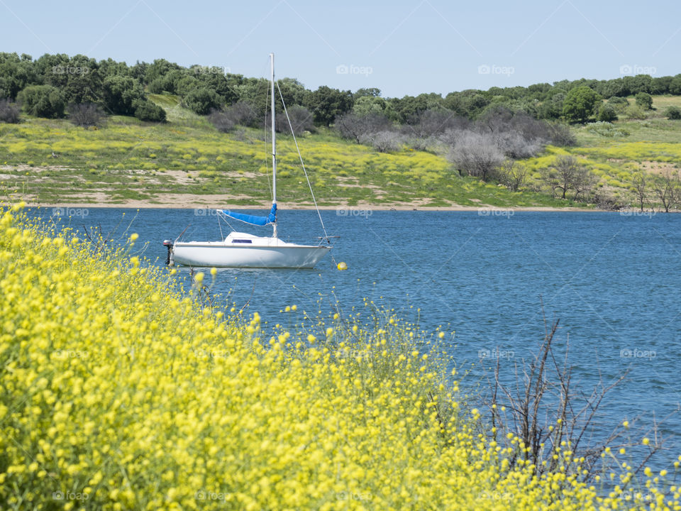 Recreative zone at La Breña dam (Córdoba,Spain)