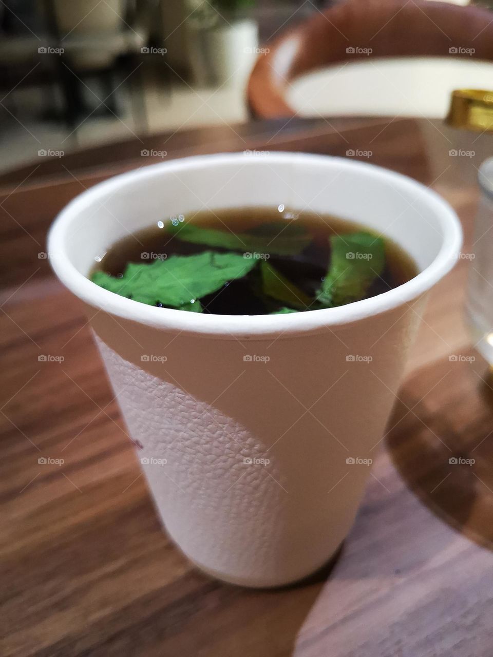 The cup of tea an the morning