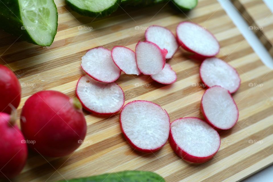 fresh vegetables healthy food wooden background