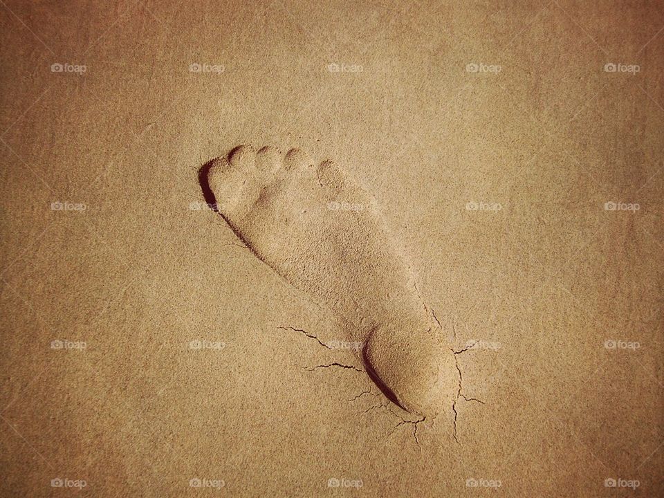 Footprint in The Sand