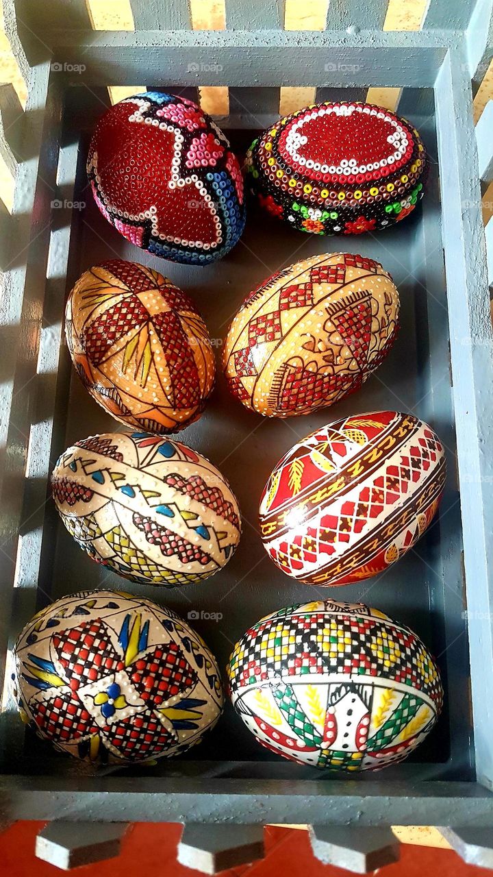 hand-painted eggs