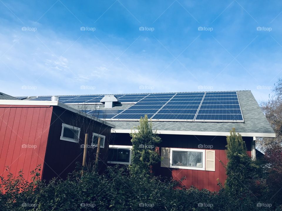 Solar roof for the cheese factory 