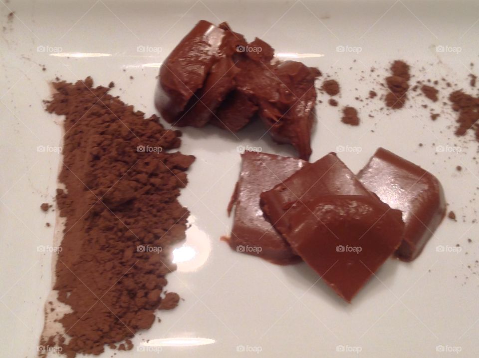 Delicious homemade chocolate fudge.