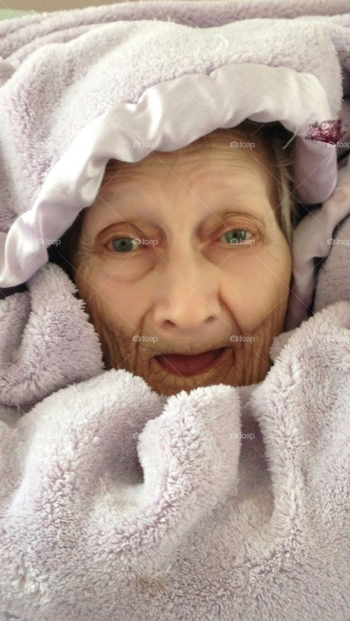95 year happy granny