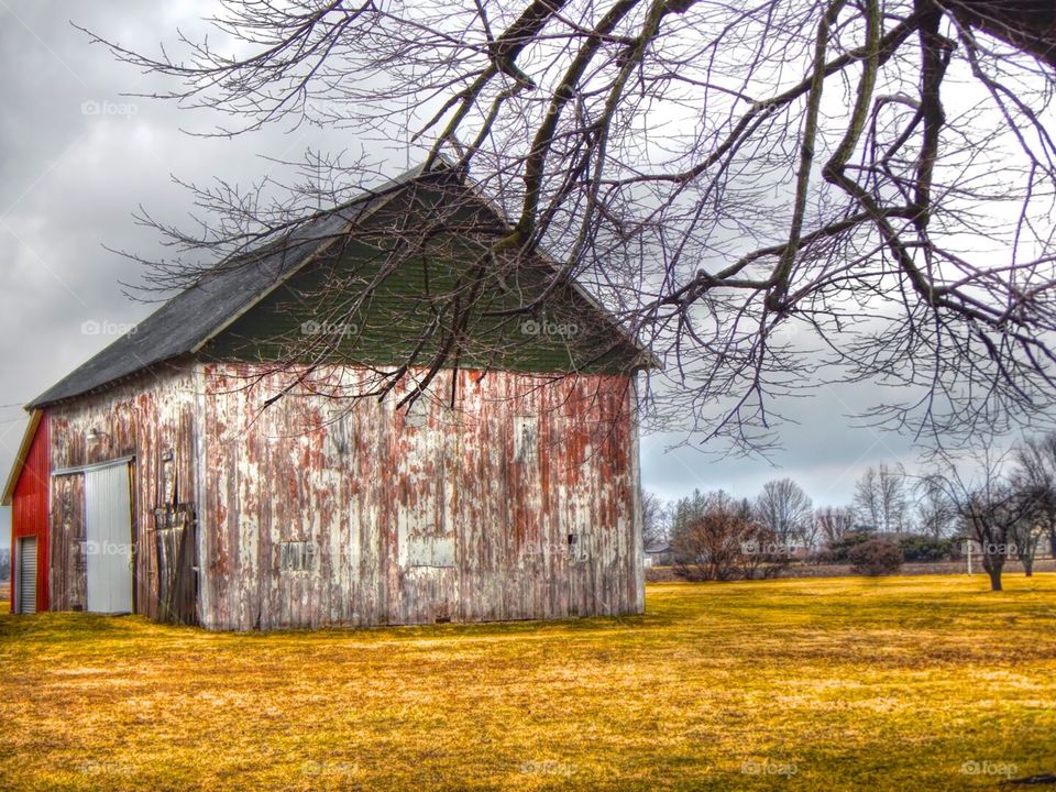 Red old barn