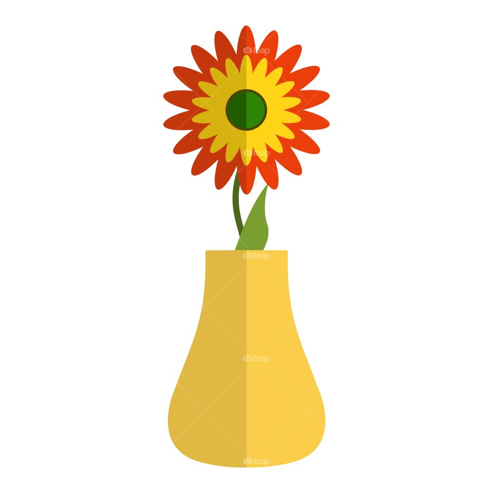 flower and pot illustration