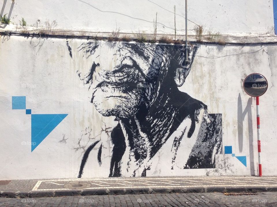 Old man graffiti