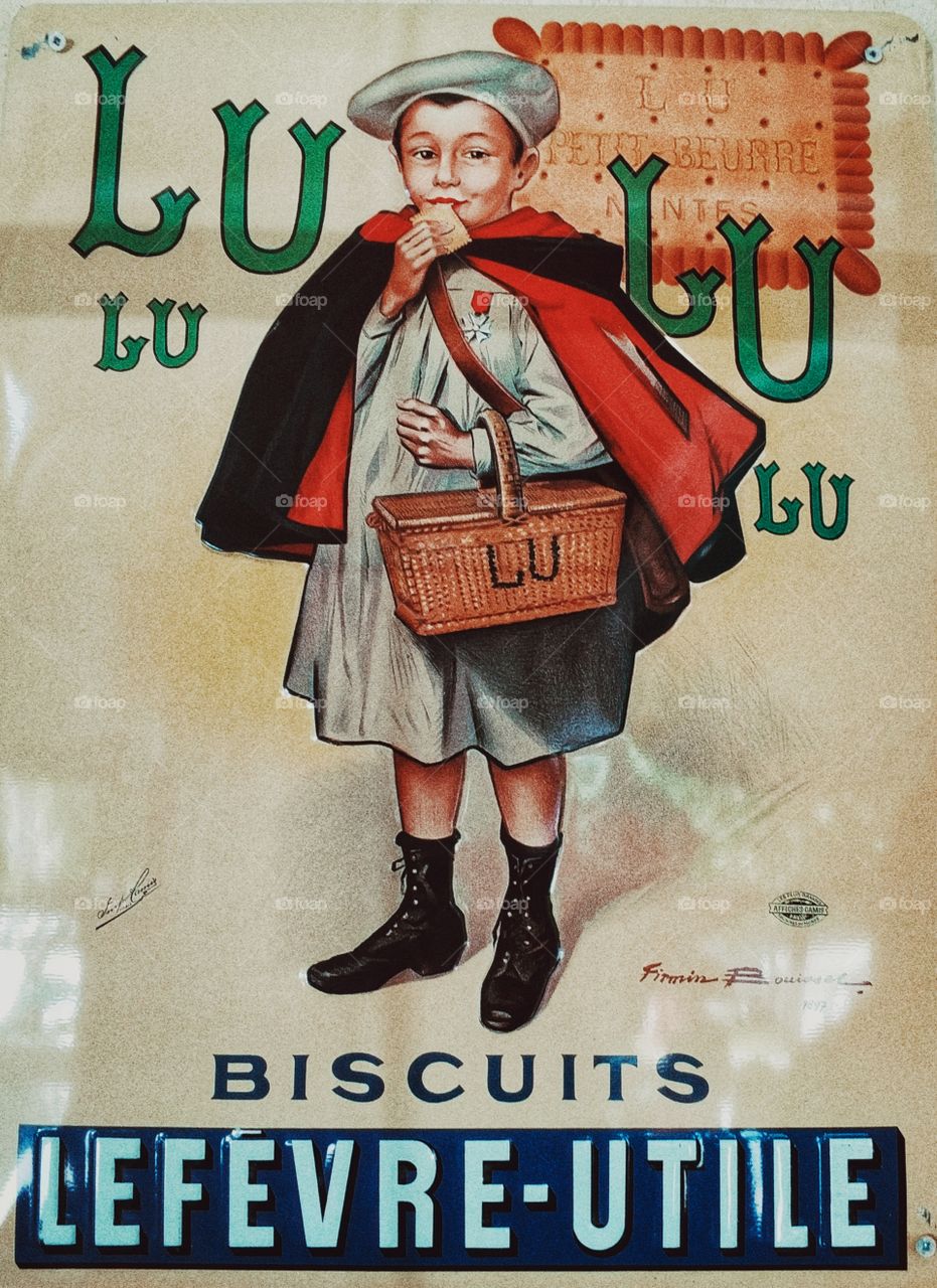 Old biscuit advertisement