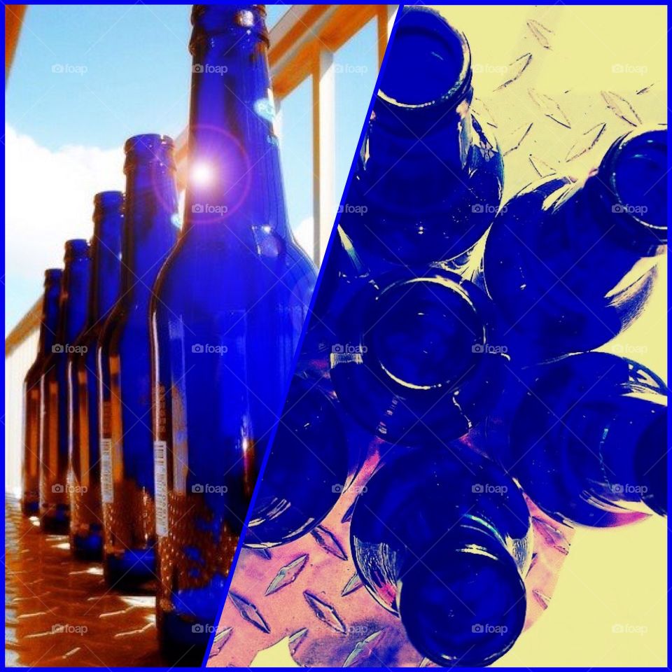 Blue bottles
